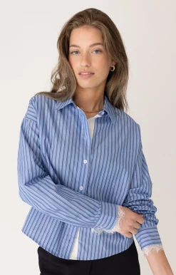 ANNA BLUE BLOUSE